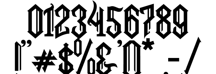 SnubhoreDemo Font OTHER CHARS