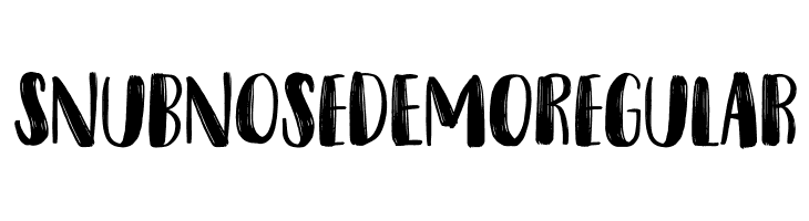 Snubnose DEMO Regular  नि: शुल्क फ़ॉन्ट्स डाउनलोड