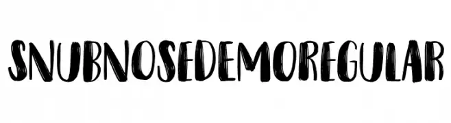 Snubnose DEMO Regular  Frei Schriftart Herunterladen