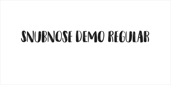 Snubnose DEMO Regular Logo