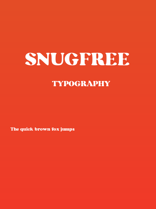 SnugFREE Poster