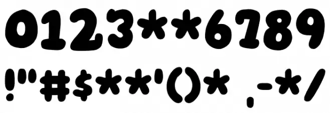 Snuggle Punk DEMO Font OTHER CHARS