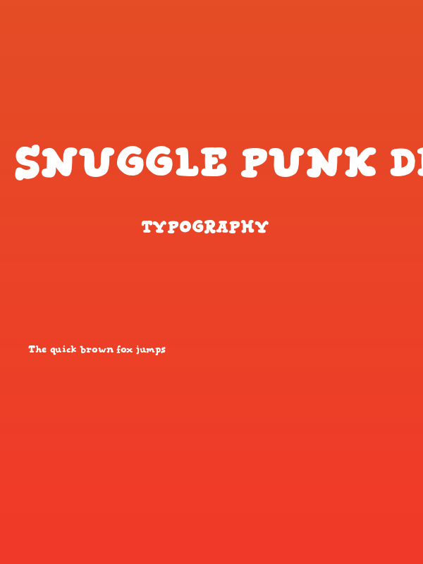 Snuggle Punk DEMO Poster