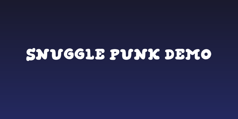 Snuggle Punk DEMO Social Header