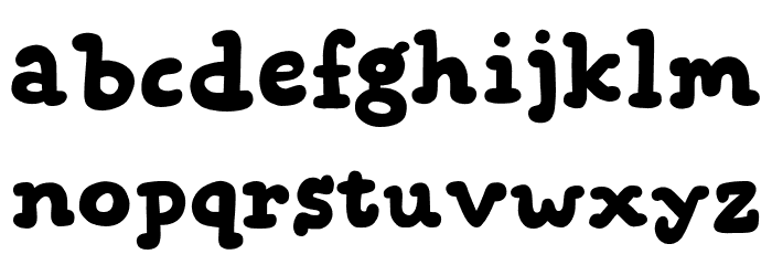 Snuggle Punk DEMO Font LOWERCASE