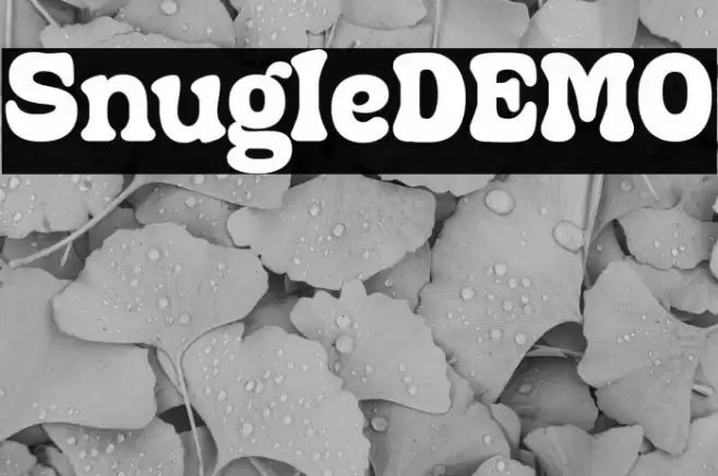SnugleDEMO Font examples