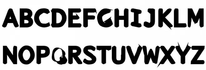 Snuskpk Font Litere mari