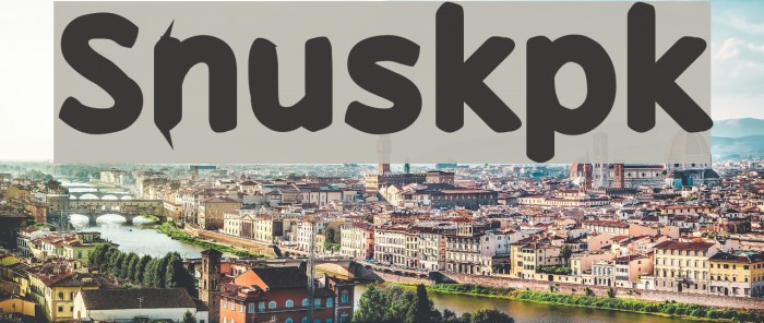 Snuskpk Font examples