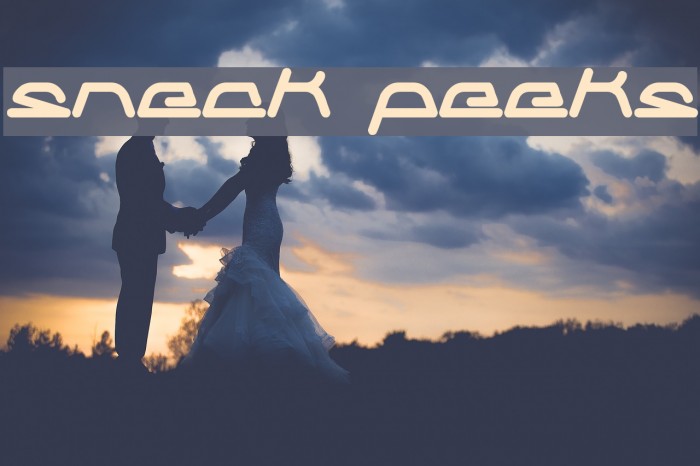 sneak peeks Font examples