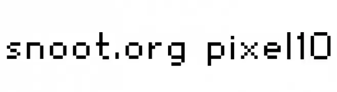 snoot.org pixel10  Fuentes Gratis Descargar