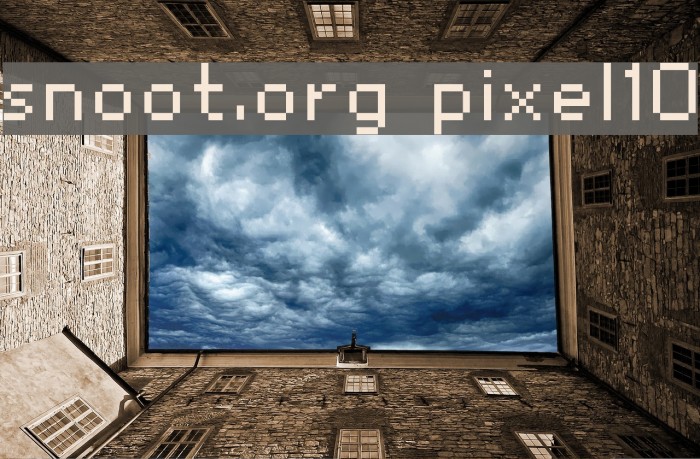 snoot.org pixel10 Font examples