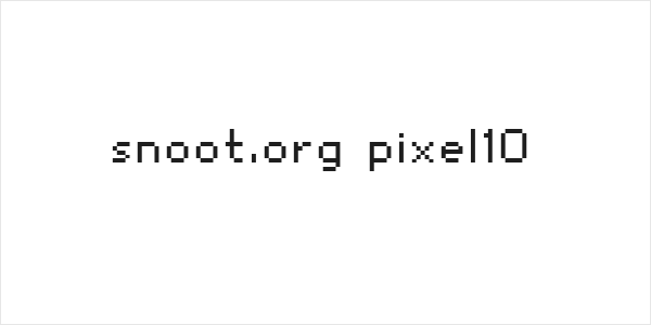 snoot.org pixel10 Logo