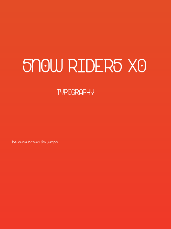 snow riders xo Poster