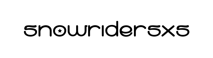 snow riders xs  font caratteri gratis