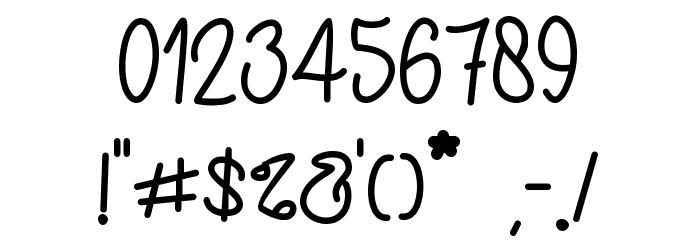 snowball bush Font OTHER CHARS