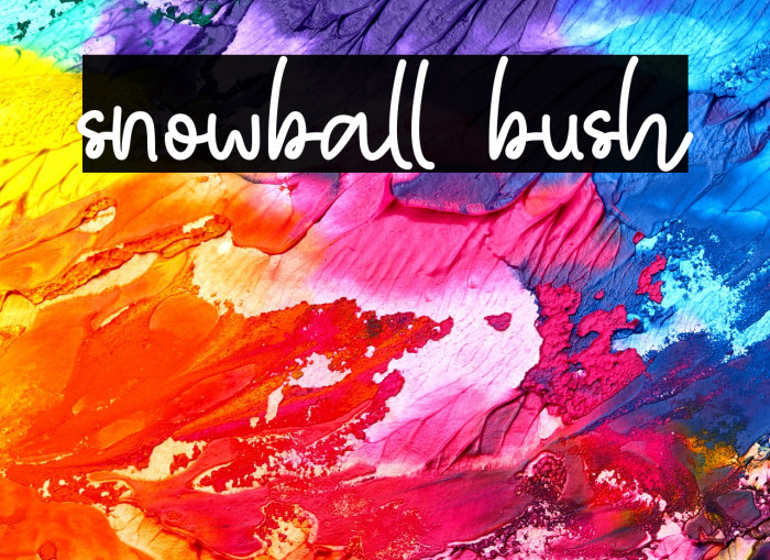 snowball bush Example 2