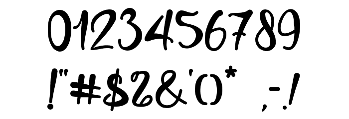 snowbound - Personal Use Font OTHER CHARS