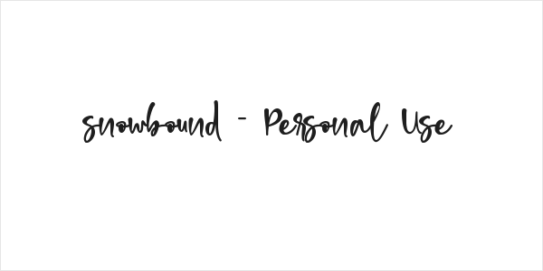 snowbound - Personal Use Logo