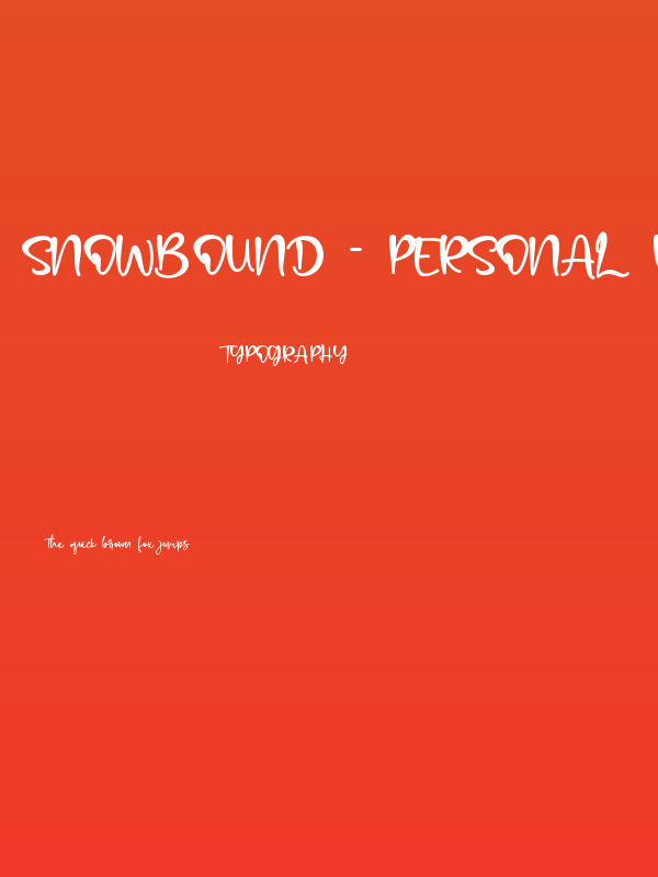snowbound - Personal Use Poster