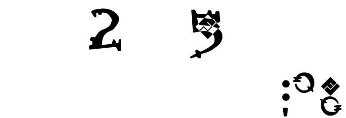 snowflake burst Font OTHER CHARS