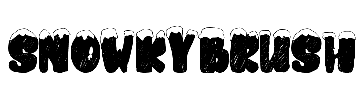 snowkybrush  Descarca Fonturi Gratis