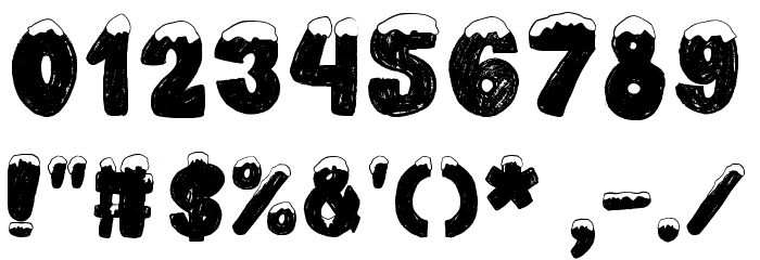 snowkybrush Font OTHER CHARS
