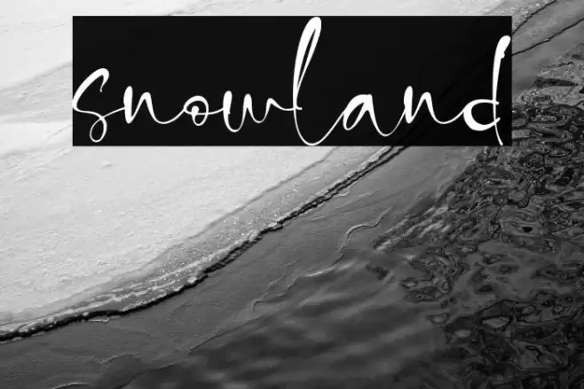 snowland Font examples