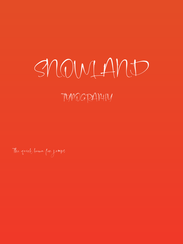 snowland Poster