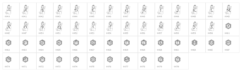 snowman1_kg Character Map