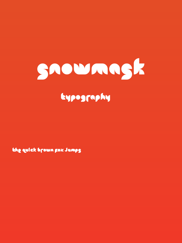 snowmask Poster
