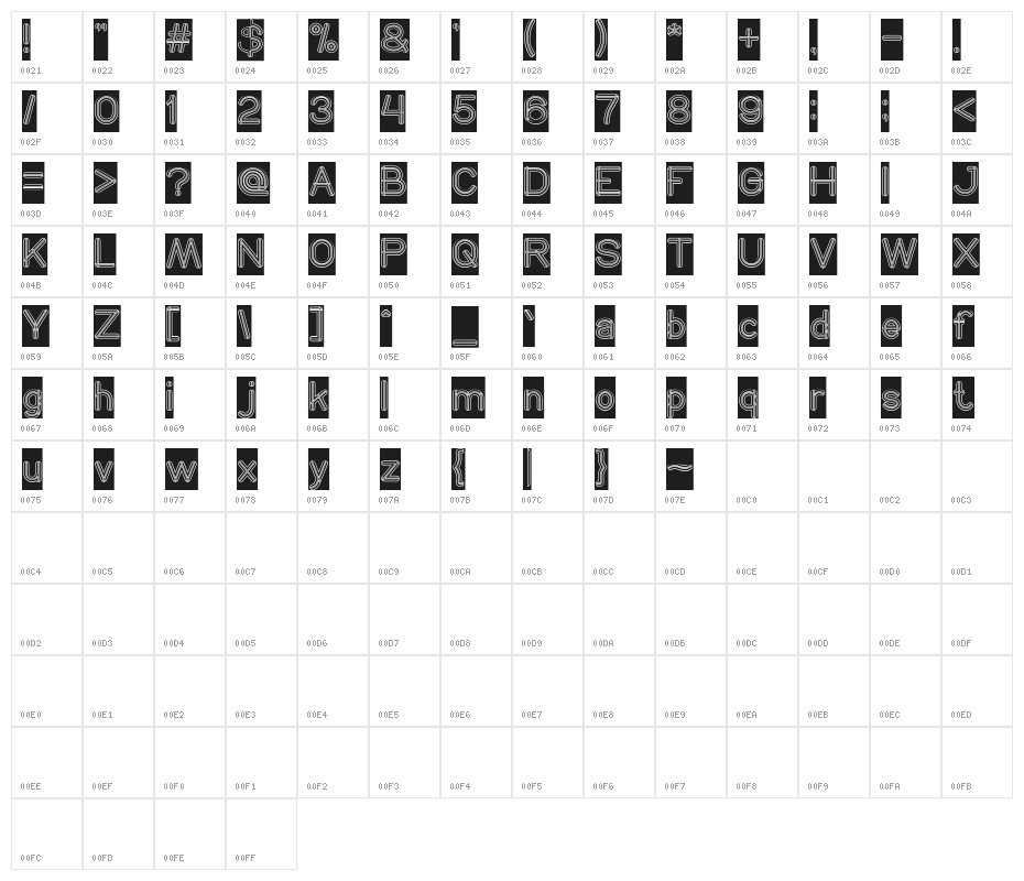 SO THIS IS IT-Hollow-Inverse Character Map
