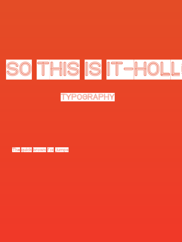 SO THIS IS IT-Hollow-Inverse Poster