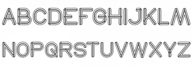 SO THIS IS IT-Hollow Schriftart Groß