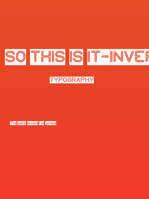 SO THIS IS IT-Inverse Poster