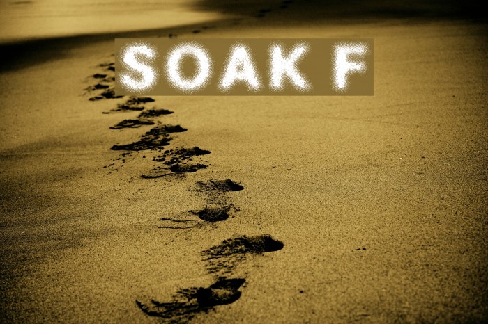 SOAK Font examples