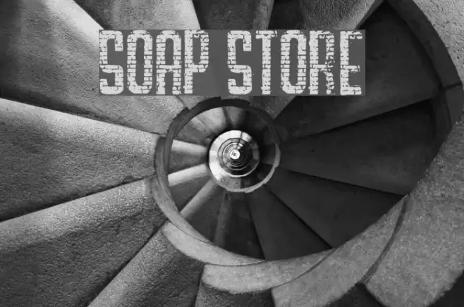 SOAP STORE Font examples
