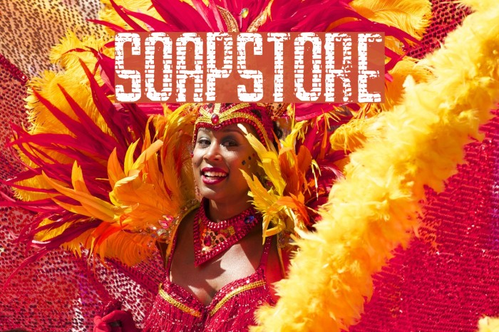 SOAPSTORE Font examples