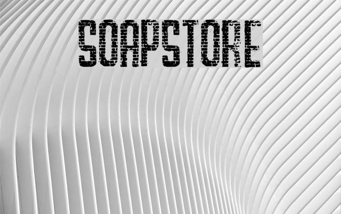 SOAPSTORE Font examples