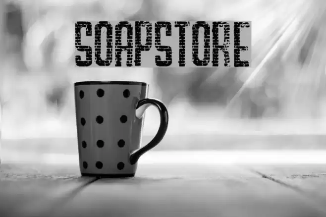 SOAPSTORE Font examples