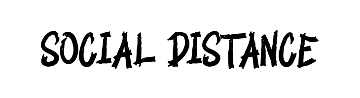SOCIAL DISTANCE  font caratteri gratis