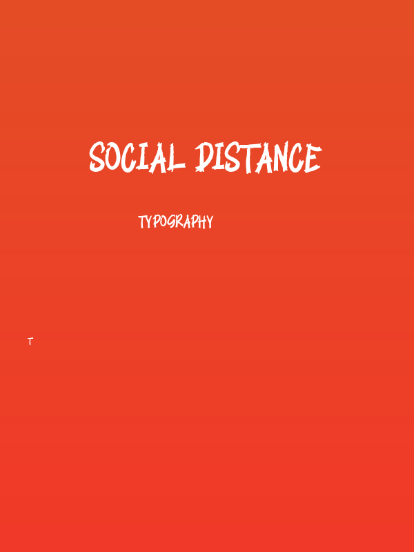 SOCIAL DISTANCE Poster