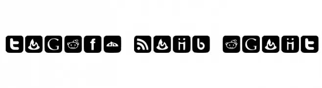 SOCIAL FONT ICONS  नि: शुल्क फ़ॉन्ट्स डाउनलोड