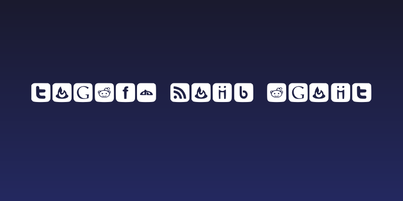 SOCIAL FONT ICONS Social Header