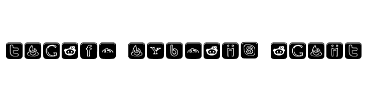 SOCIAL OUTLINE ICONS  Frei Schriftart Herunterladen
