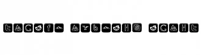 SOCIAL OUTLINE ICONS  Frei Schriftart Herunterladen