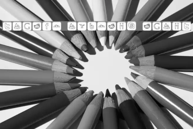 SOCIAL OUTLINE ICONS Font examples