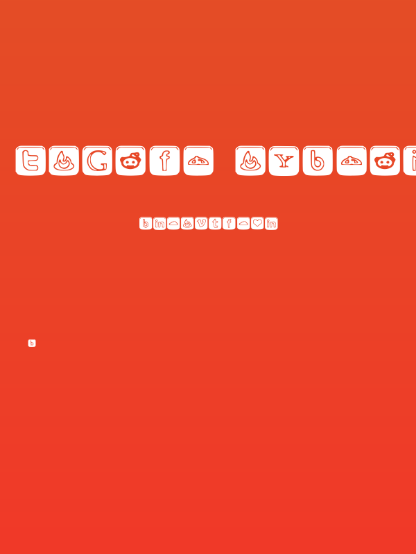 SOCIAL OUTLINE ICONS Poster