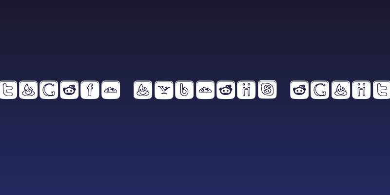 SOCIAL OUTLINE ICONS Social Header