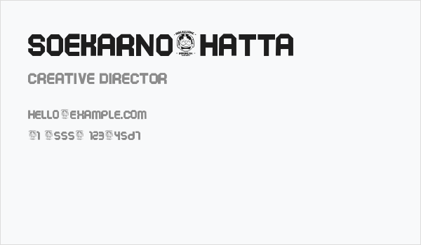 SOEKARNO-HATTA Business Card
