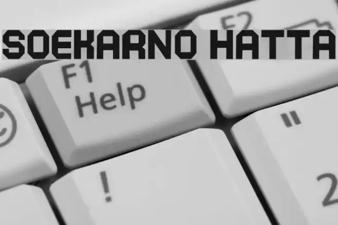 SOEKARNO HATTA フォント examples